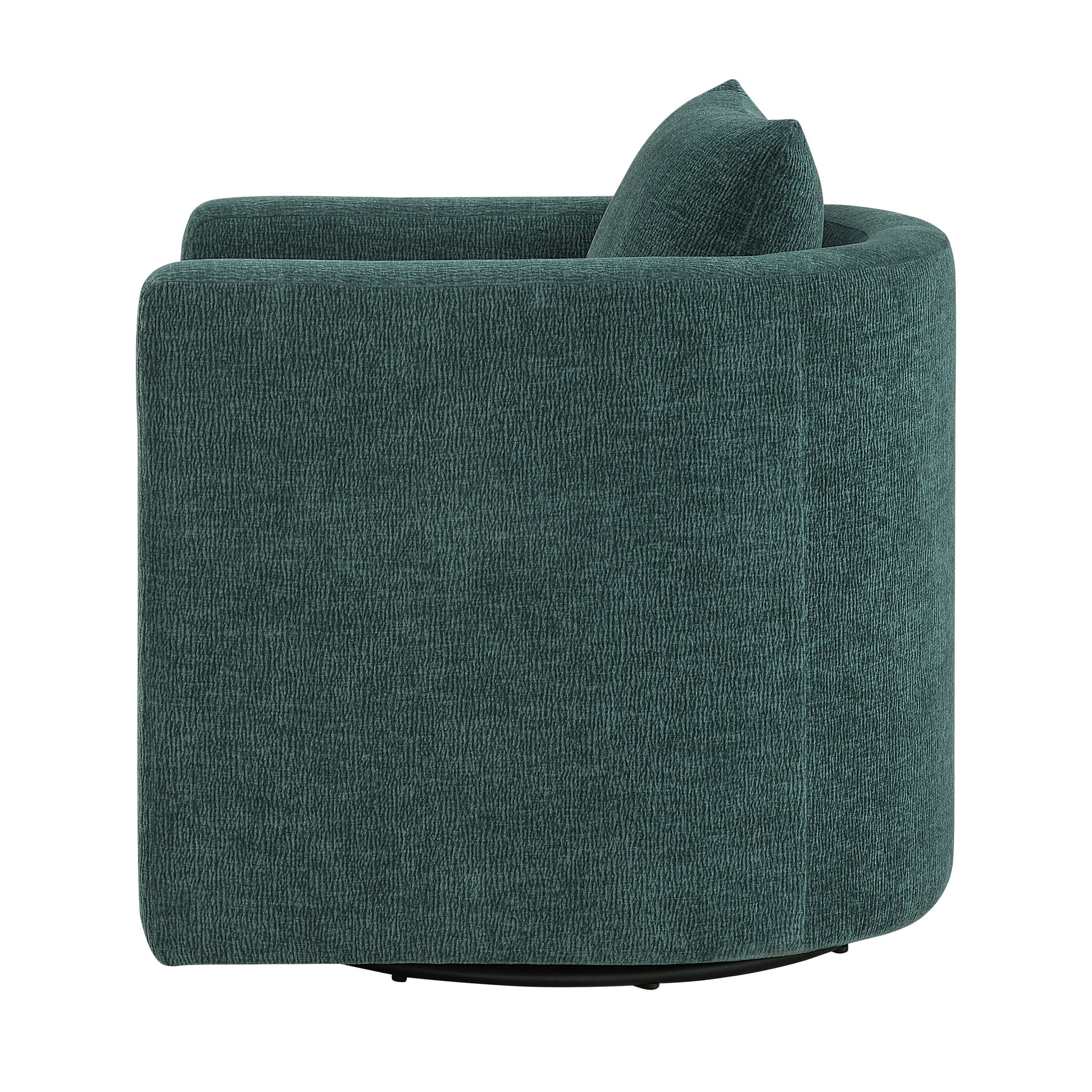 Sutton - Swivel Barrel Chair - Peacock