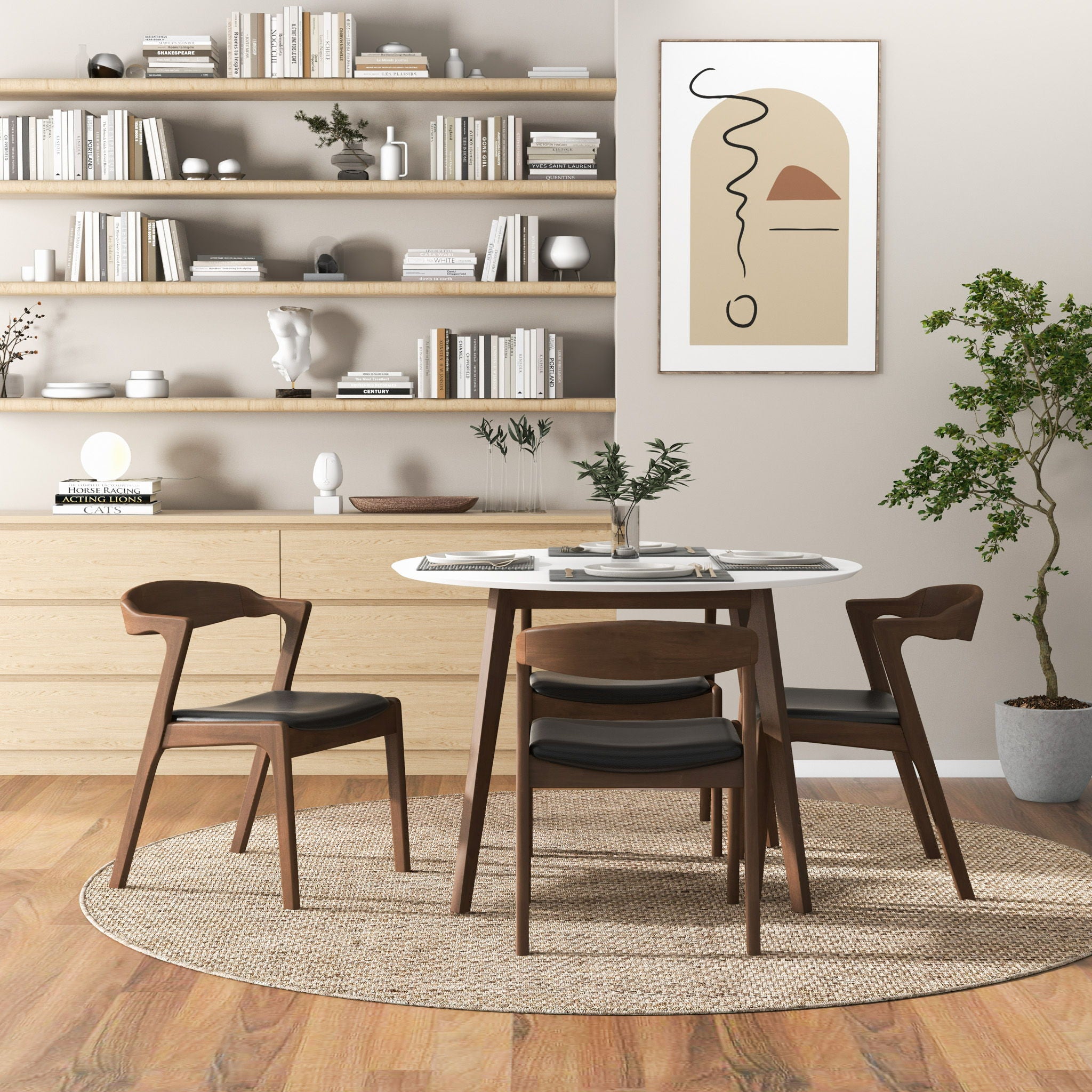 Dakota - Mid-Century Modern Velvet Dining Chair (Set of 2)