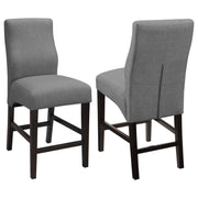 Coaster Fine Furniture Mulberry - Fabric Upholstered Counter Chair (Set of 2) - Gray | Meri Furniture