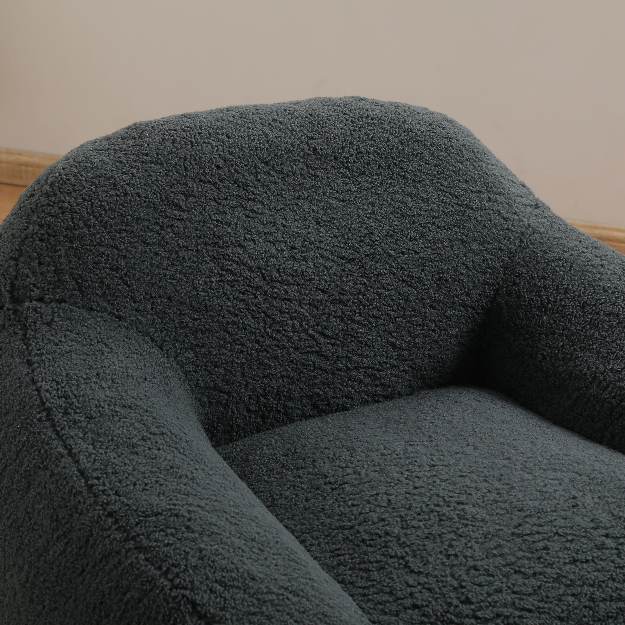 Giant Bean Bag Chair, Spacious Memory Foam With Armrests