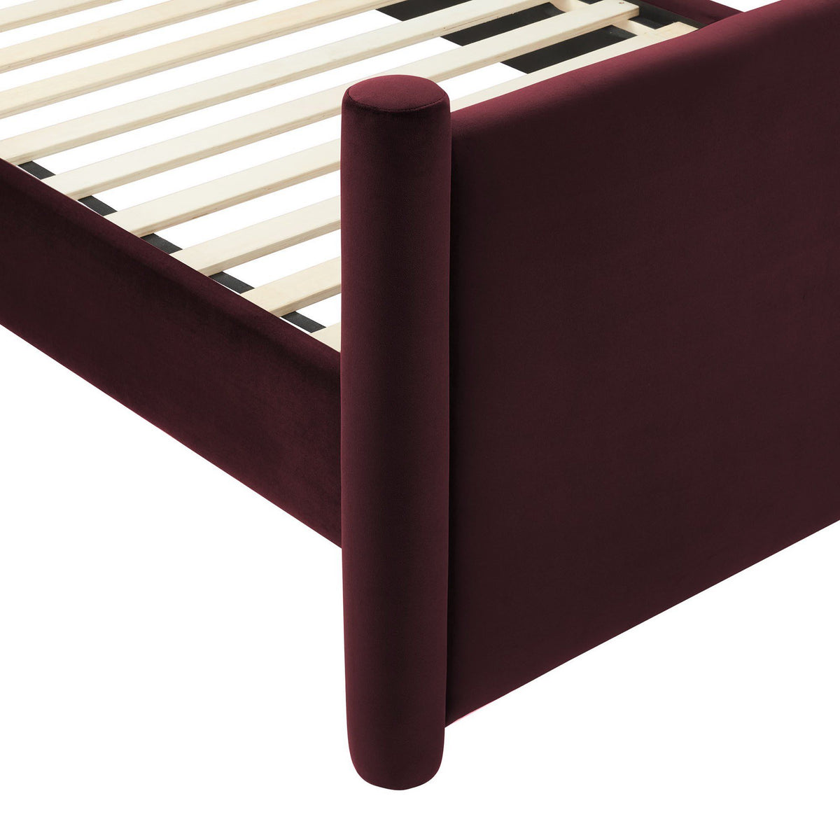 Rael Rounded Post Performance Velvet Twin Platform Bed by Modway