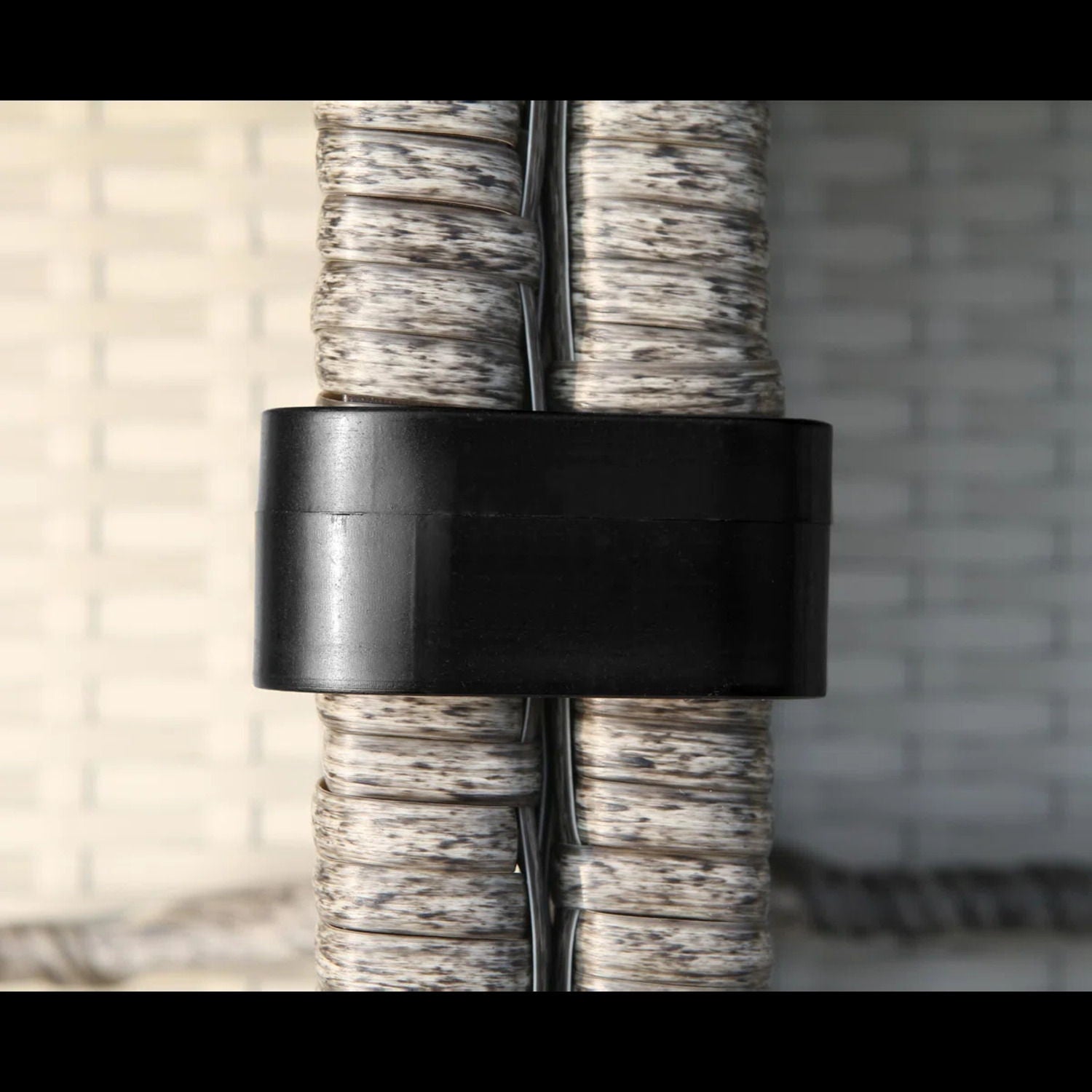 Seating Set With Cushions Handcrafted Wicker Design