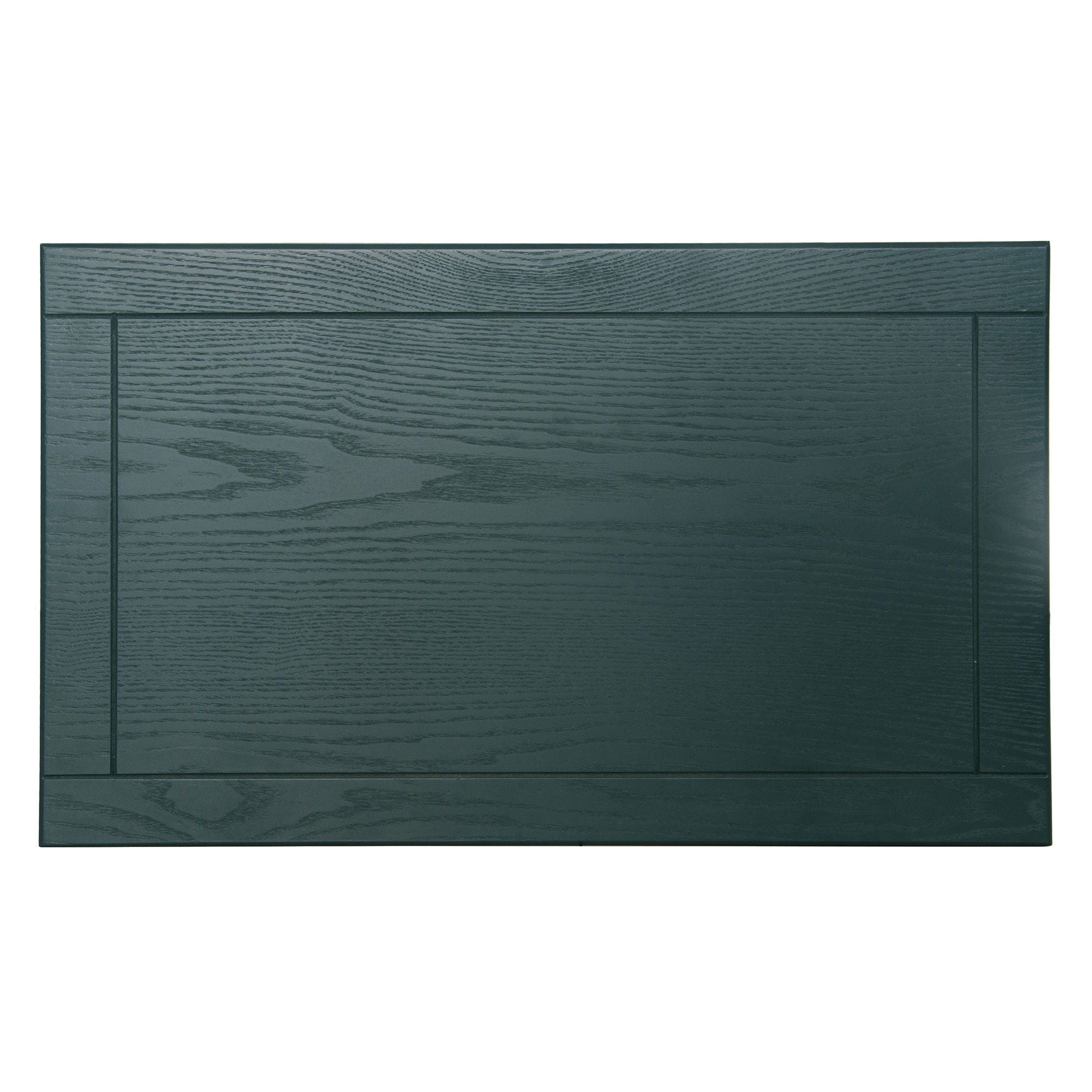 Hollow Carved 3 Drawer Dresser With Metal Handles, Storage Chest For Living Room Or Bedroom - Blackish Green