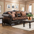 Furniture of America Elpis - Sofa - Brown / Espresso | Meri Furniture