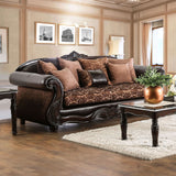 Furniture of America Elpis - Sofa - Brown / Espresso | Meri Furniture