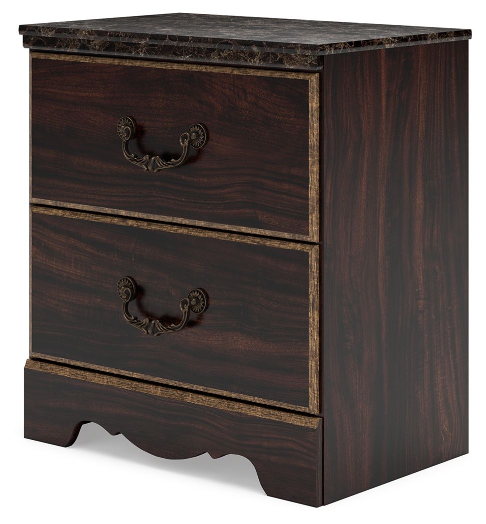 Signature Design by Ashley® Glosmount - Two-tone - Two Drawer Night Stand | Meri Furniture