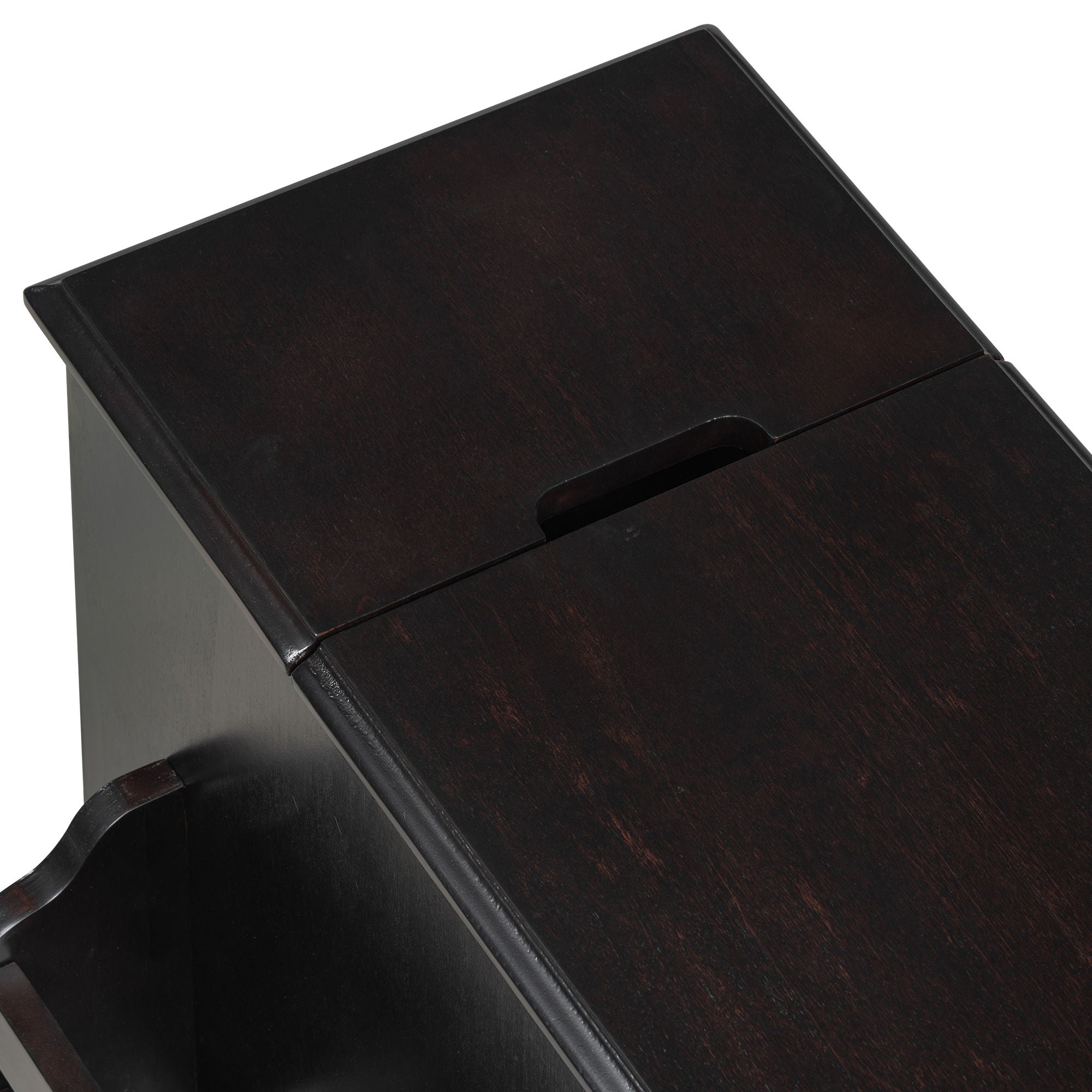 Vintage Flip Top Side Table With USB Ports