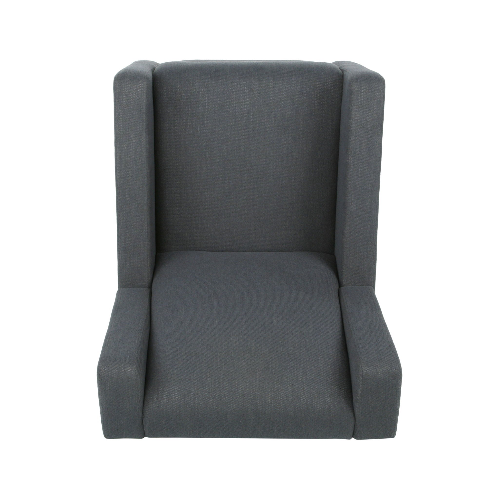 Landau Contemporary Fabric Upholstered Swivel Recliner