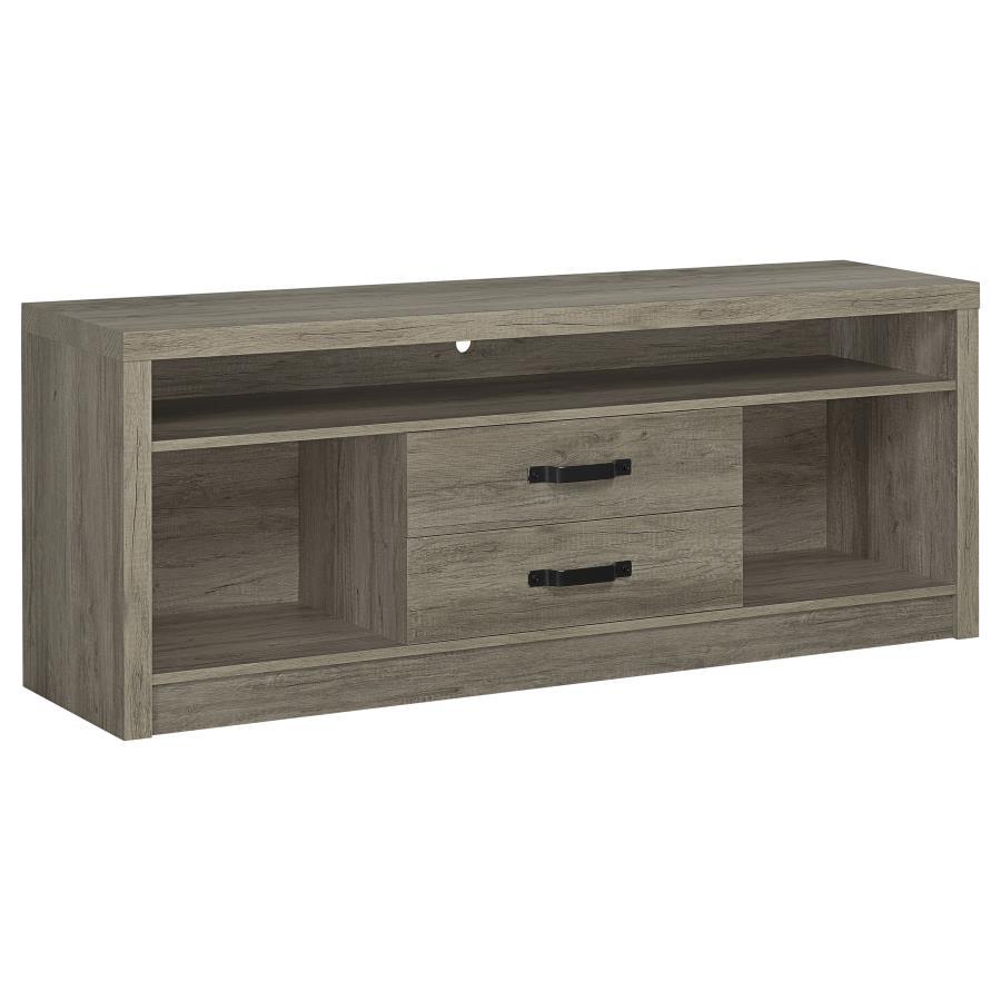 Coaster Fine Furniture Burke - 2-Drawer Engineered Wood TV Stand - Gray Driftwood | Meri Furniture