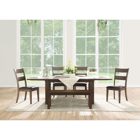 ACME Nabirye - Dining Table - Dark Oak | Meri Furniture