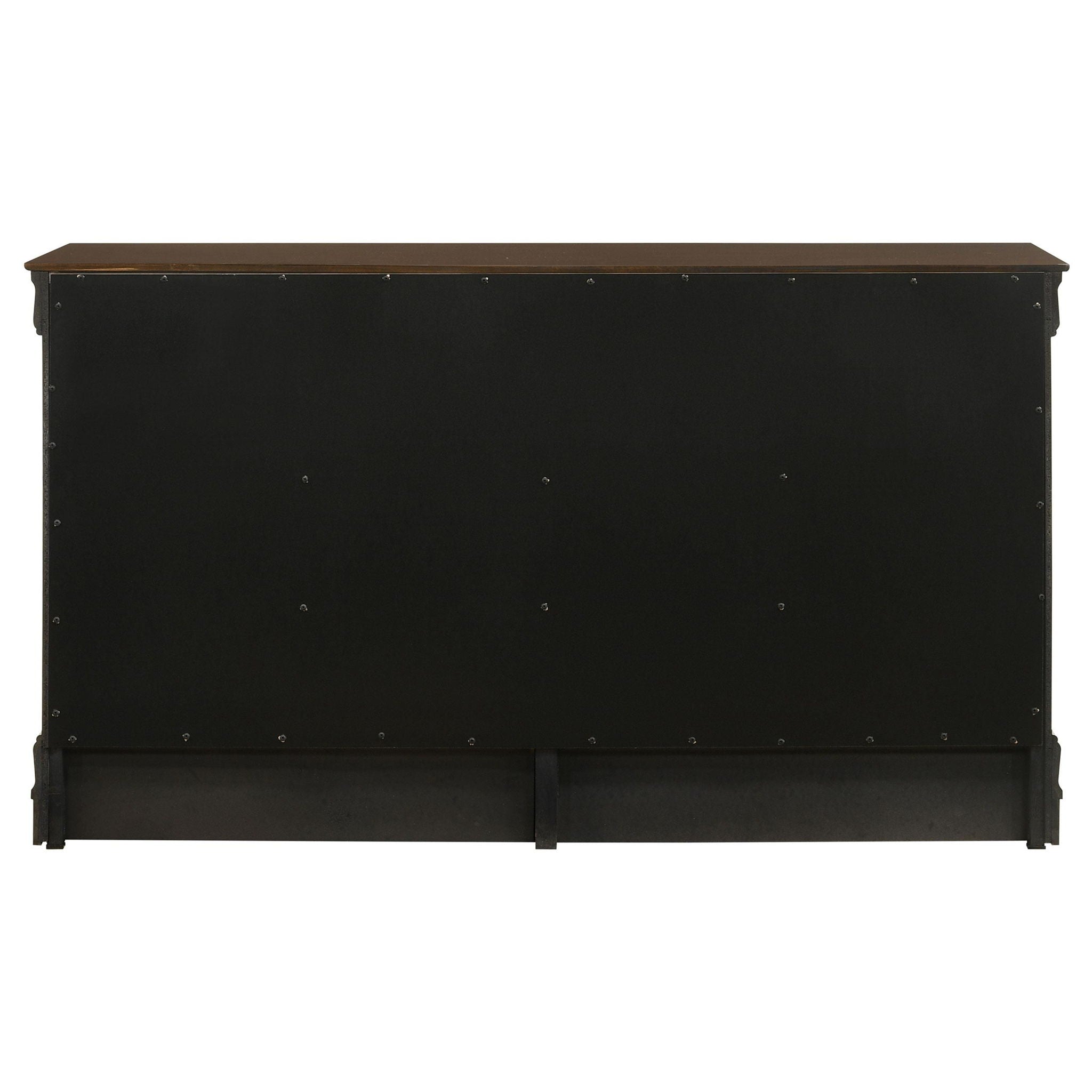 Louis Philippe 6-drawer Dresser Cappuccino