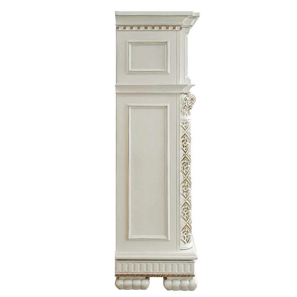 ACME Classy meets functional in this Vendom fireplace. This unit's classic look, features realistic flame and amber effects to create the perfect cozy night in. | Meri Furniture