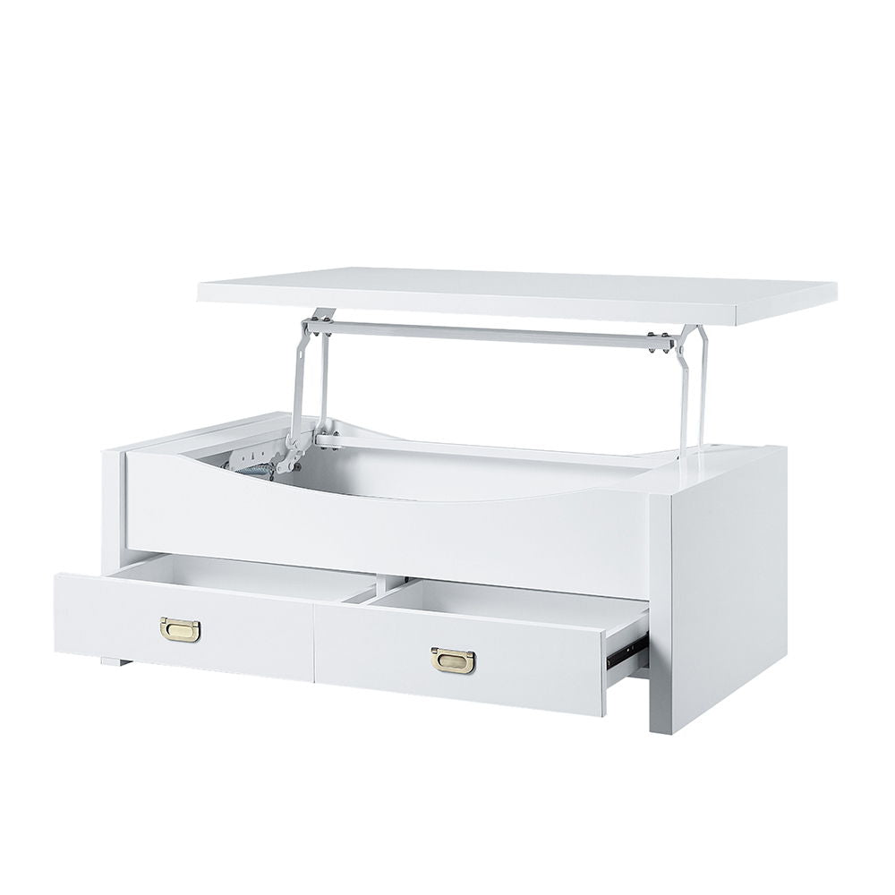 Ramiel - Coffee Table With Lift Top - High Gloss White