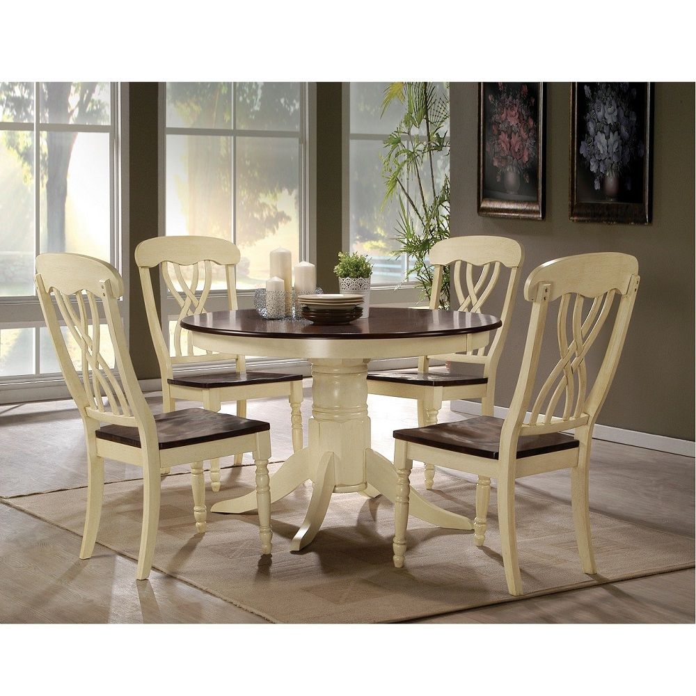 Dylan - Side Chair Set of 2) - Buttermilk & Oak