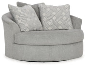 Signature Design by Ashley® Casselbury - Cement - Oversized Swivel Accent Chair | Meri Furniture