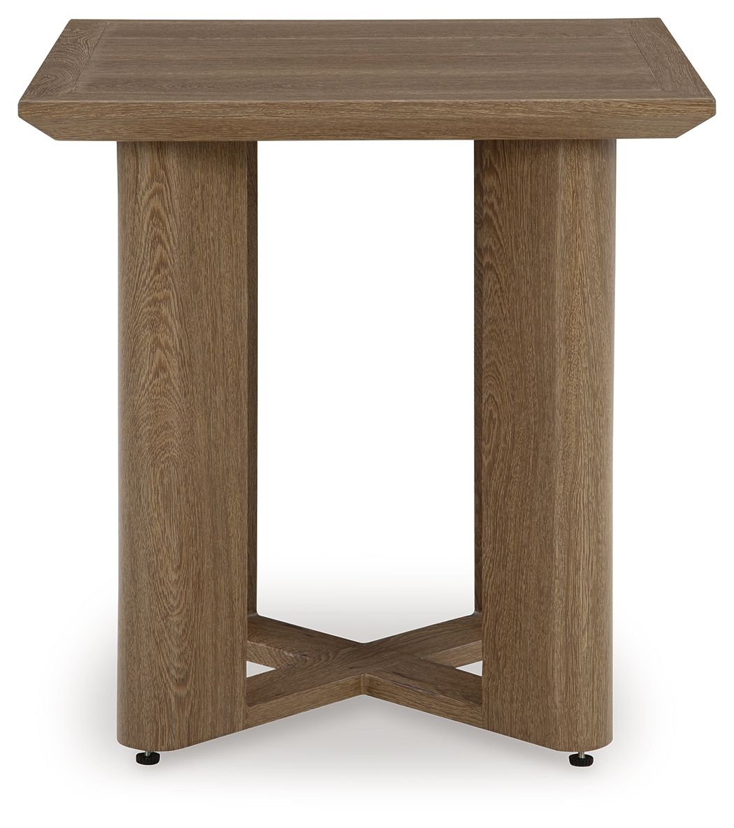 Signature Design by Ashley® Serene Bay - Dark Brown - Square End Table | Meri Furniture