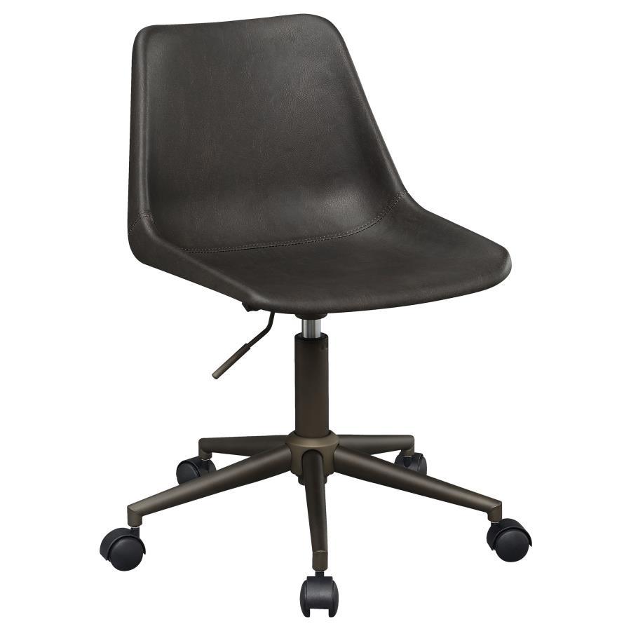 Coaster Fine Furniture Carnell - Upholstered Adjustable Home Office Desk Chair - Brown | Meri Furniture