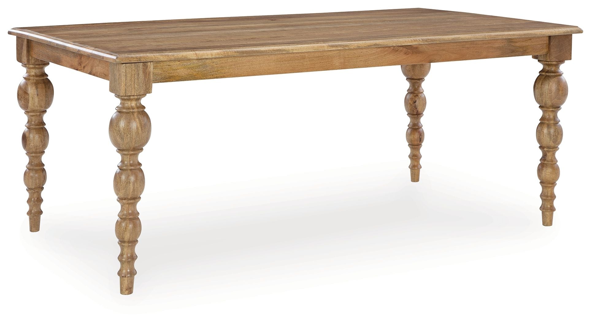 Signature Design by Ashley® Rybergston - Light Brown - Rectangular Dining Room Table | Meri Furniture