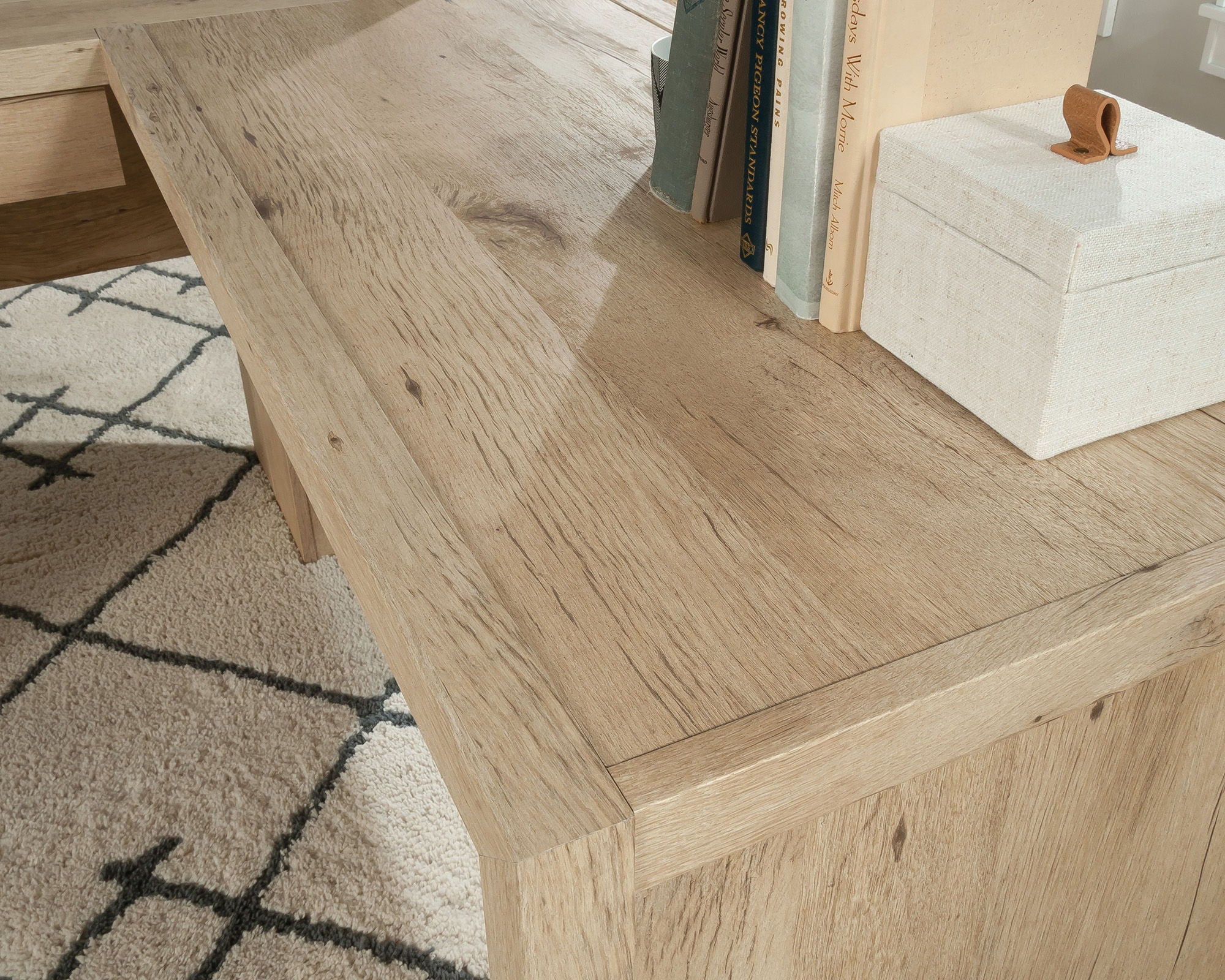 L-Shaped Home Office Desk in Prime Oak