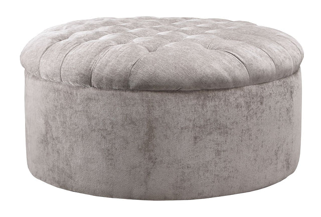 Ashley Furniture Carnaby - Linen - Oversized Accent Ottoman | Meri Furniture