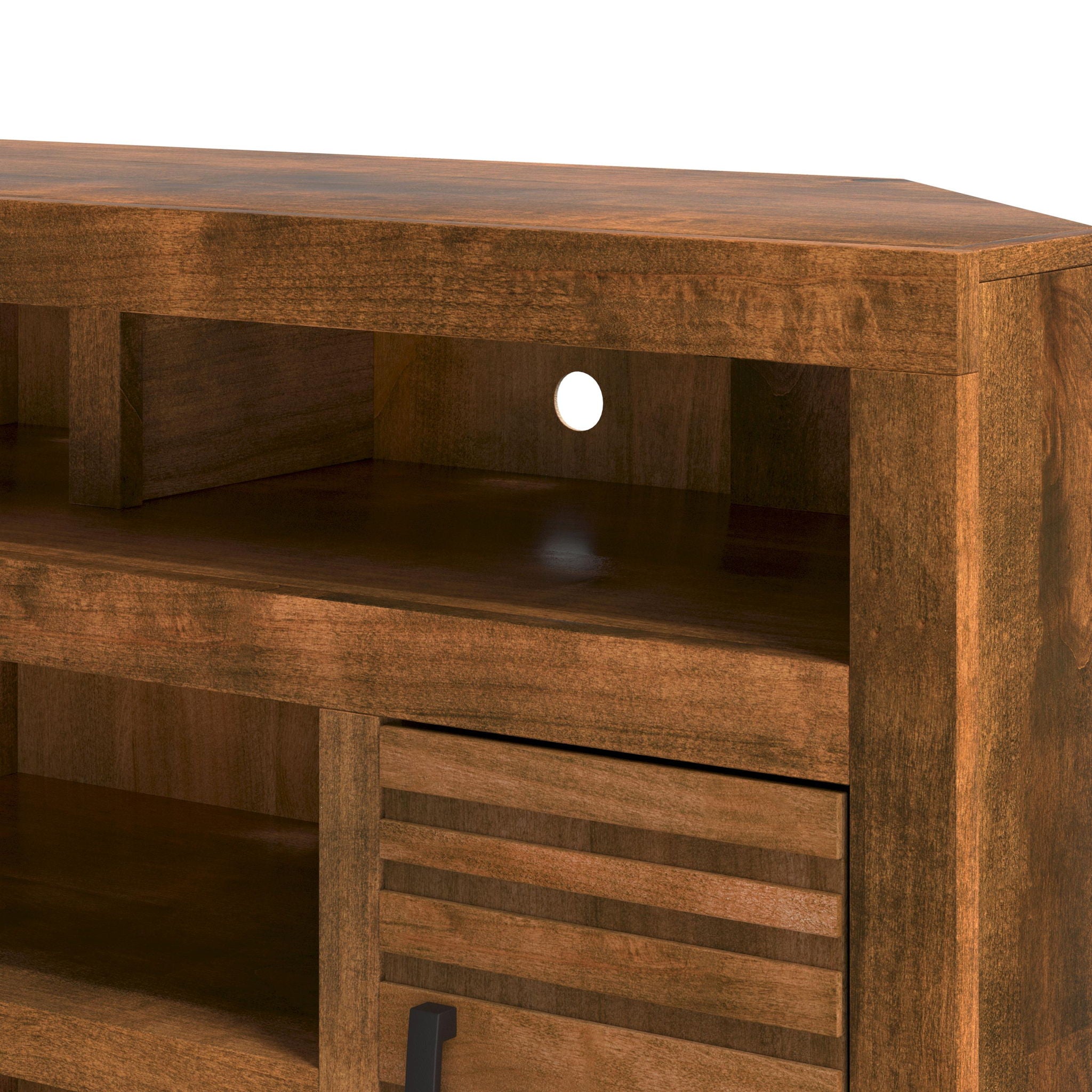 Sausalito - Corner TV Console - Brown