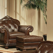 ACME Anondale - Ottoman - Espresso Top Grain Leather Match | Meri Furniture
