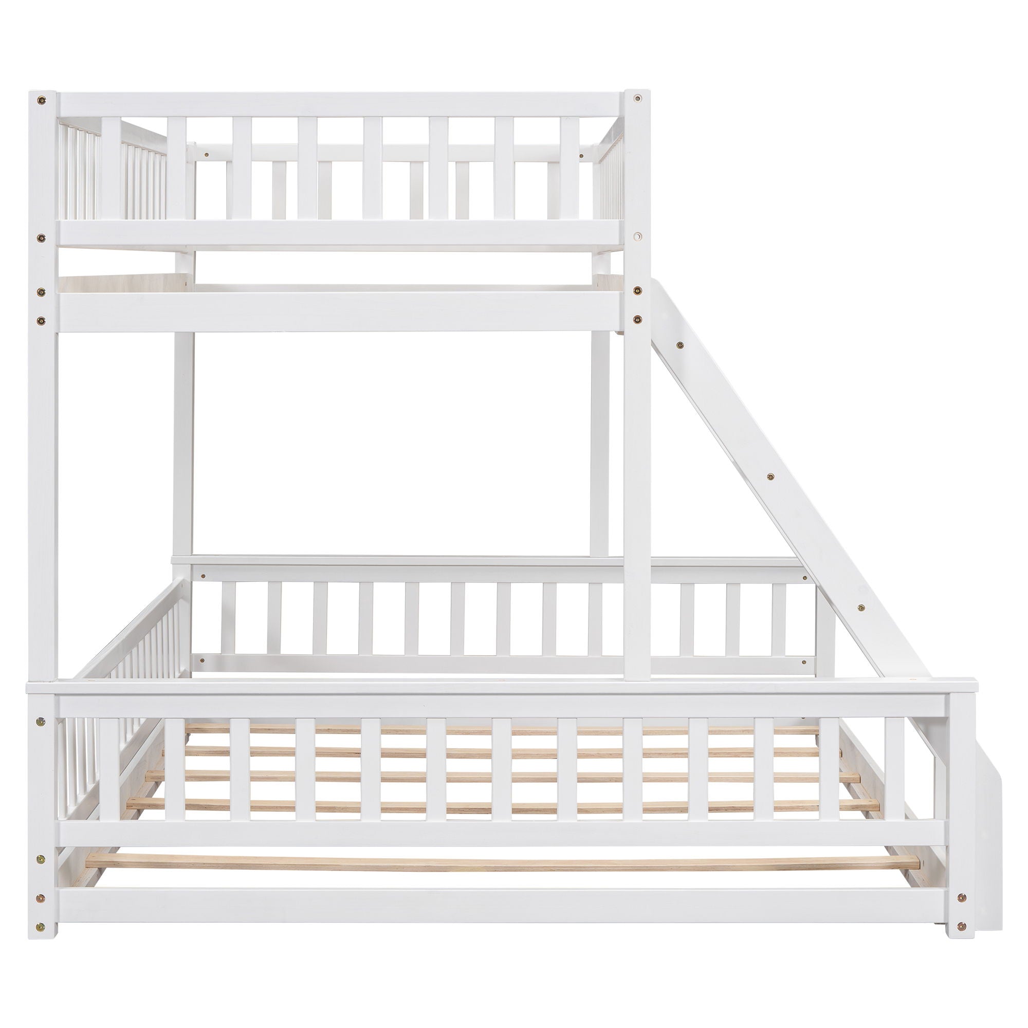 Bunk Bed With Ladder And Guardrails