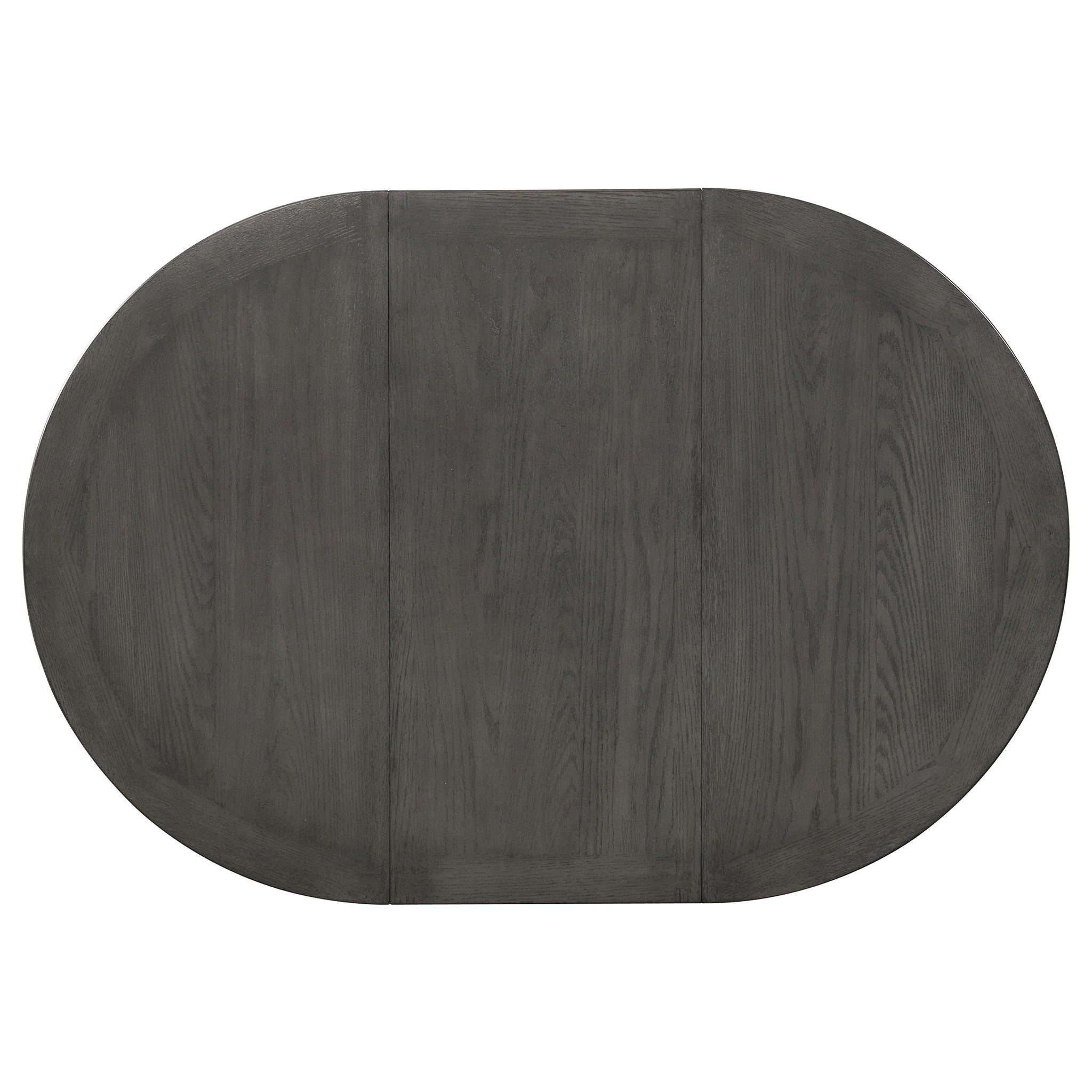 Lavon Oval 60-inch Wood Extension Leaf Dining Table Medium Grey