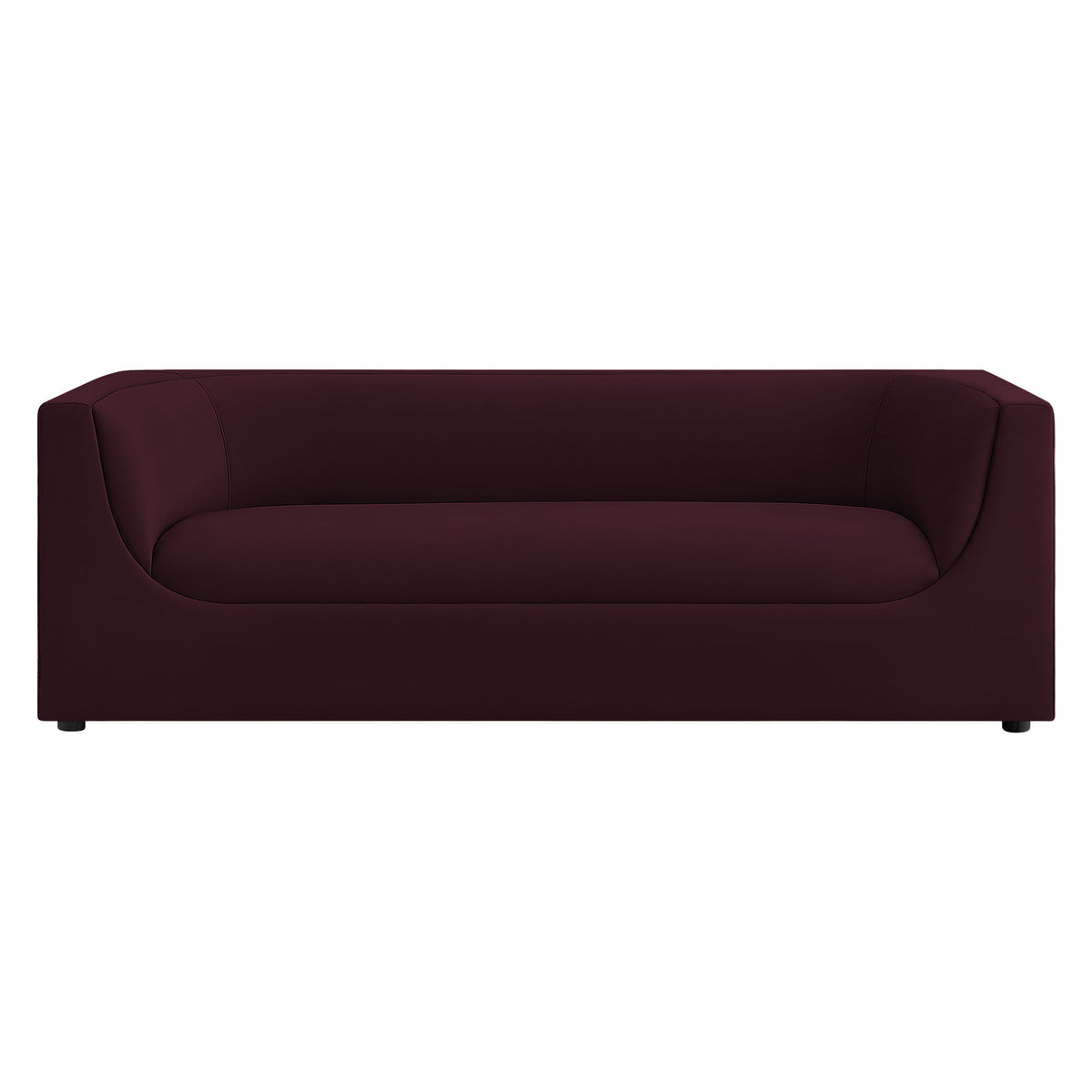Hilda 86" Curved Back Performance Velvet Sofa by Modway