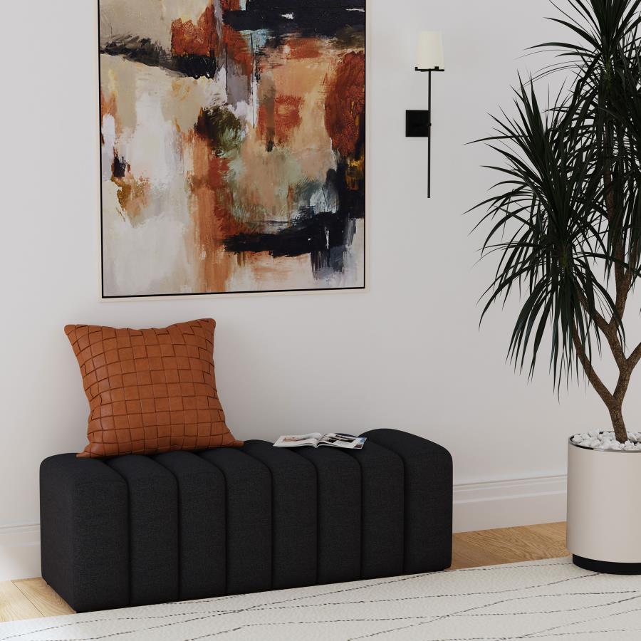 Coaster Fine Furniture Summer - Fabric Upholstered Tufted Accent Bench | Meri Furniture