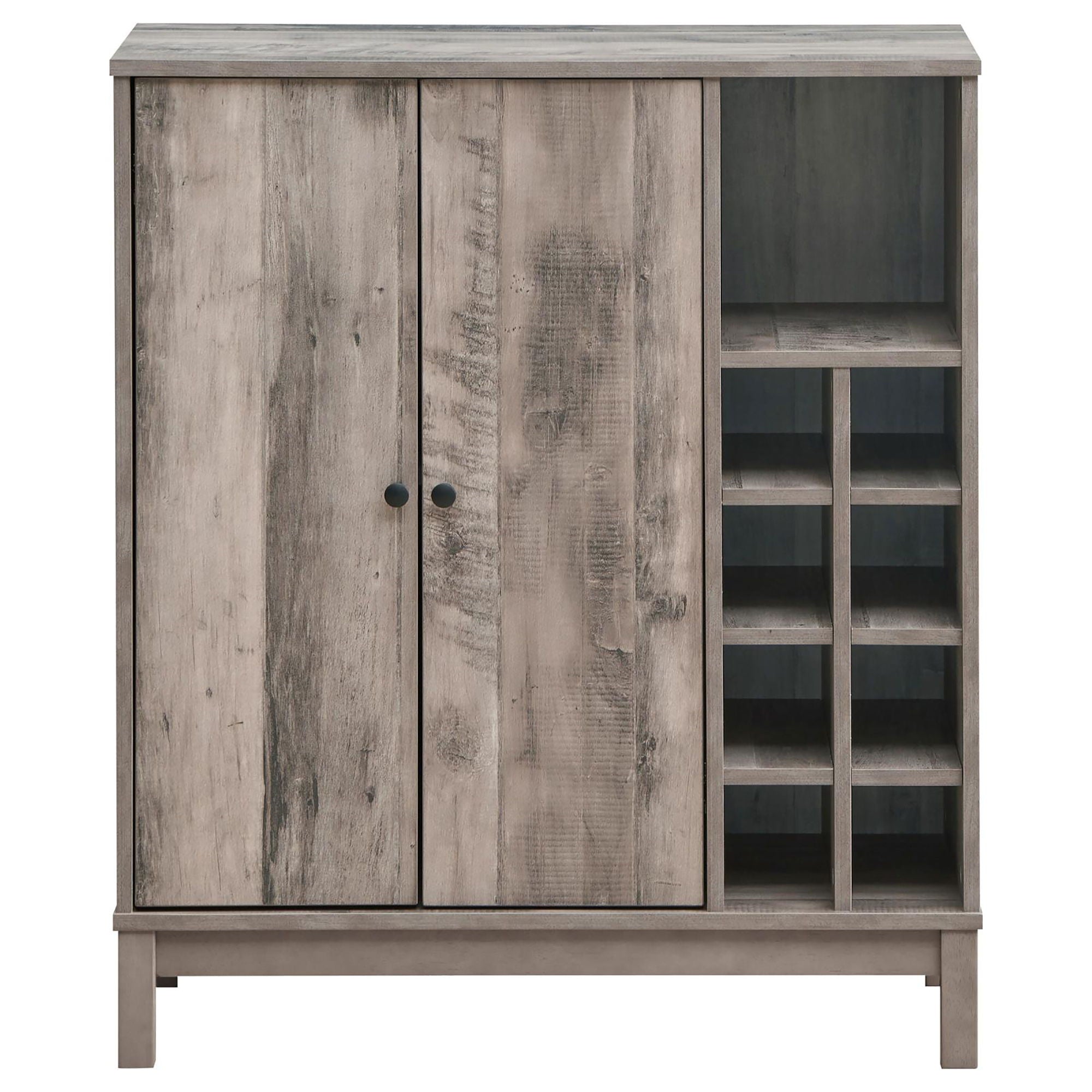 Wine Cabinet With 2 Doors - Gray
