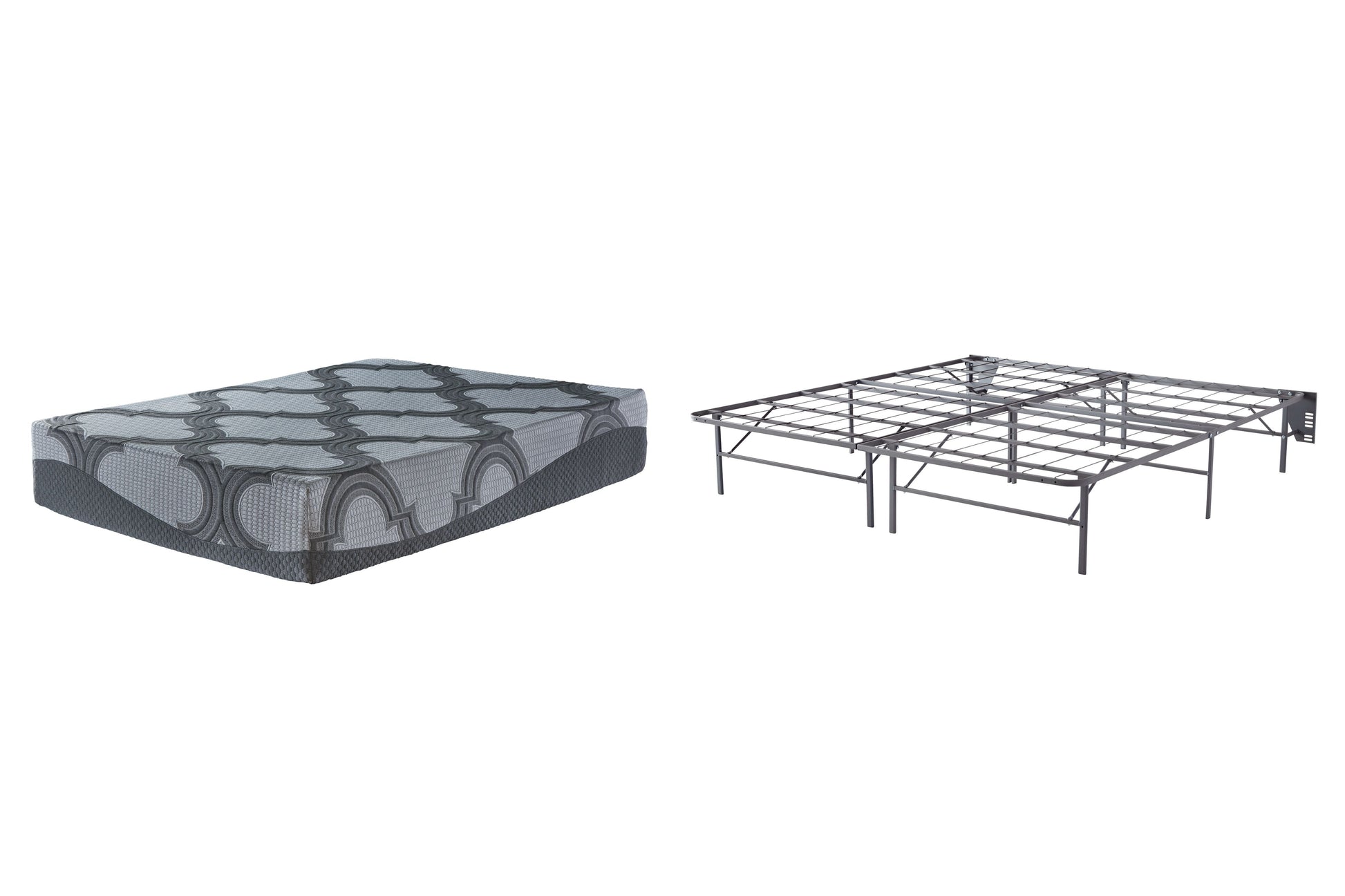 Ashley Sleep® 12 Inch Ashley Hybrid - Foundation And Mattress | Meri Furniture