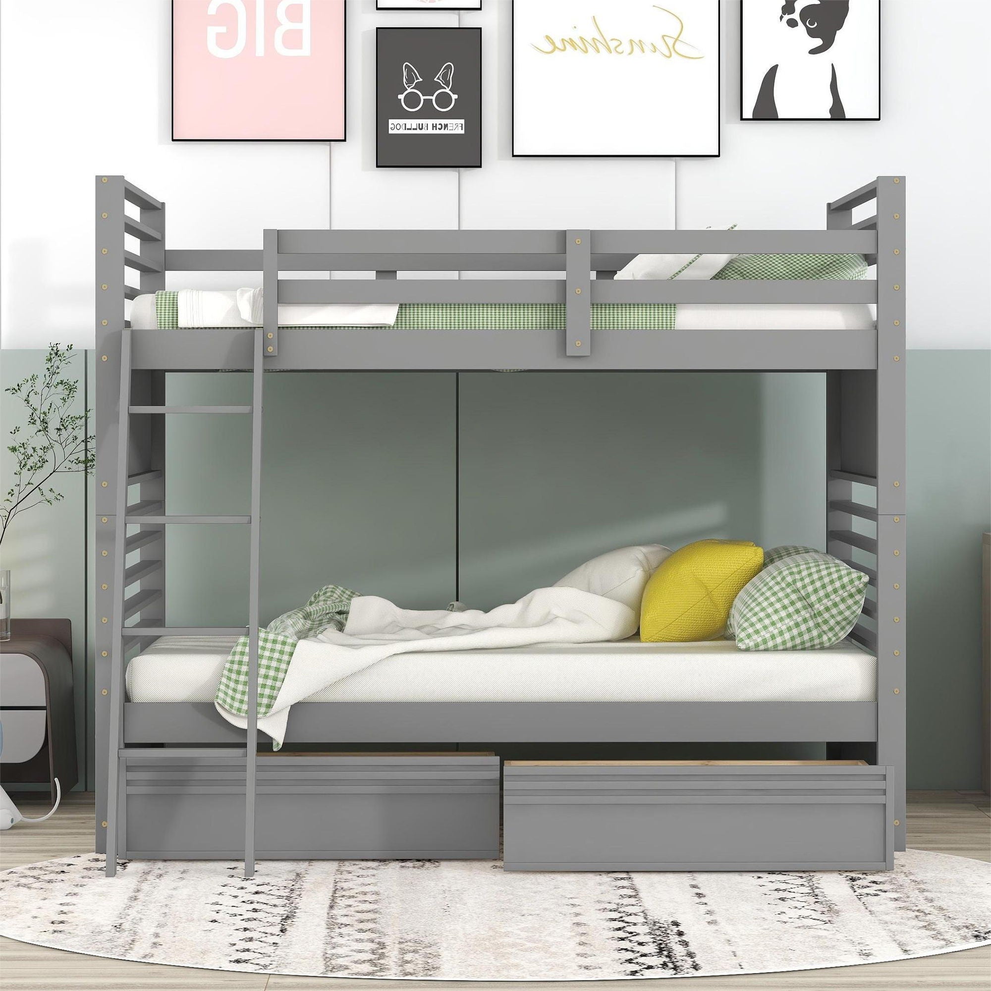 Bunk Bed With 2 Drawers