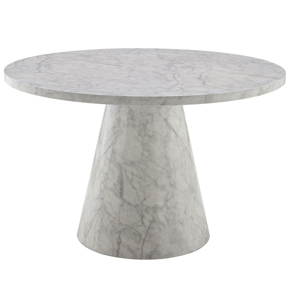 ACME Kacey - Round Dining Table - Engineered Stone Finish | Meri Furniture