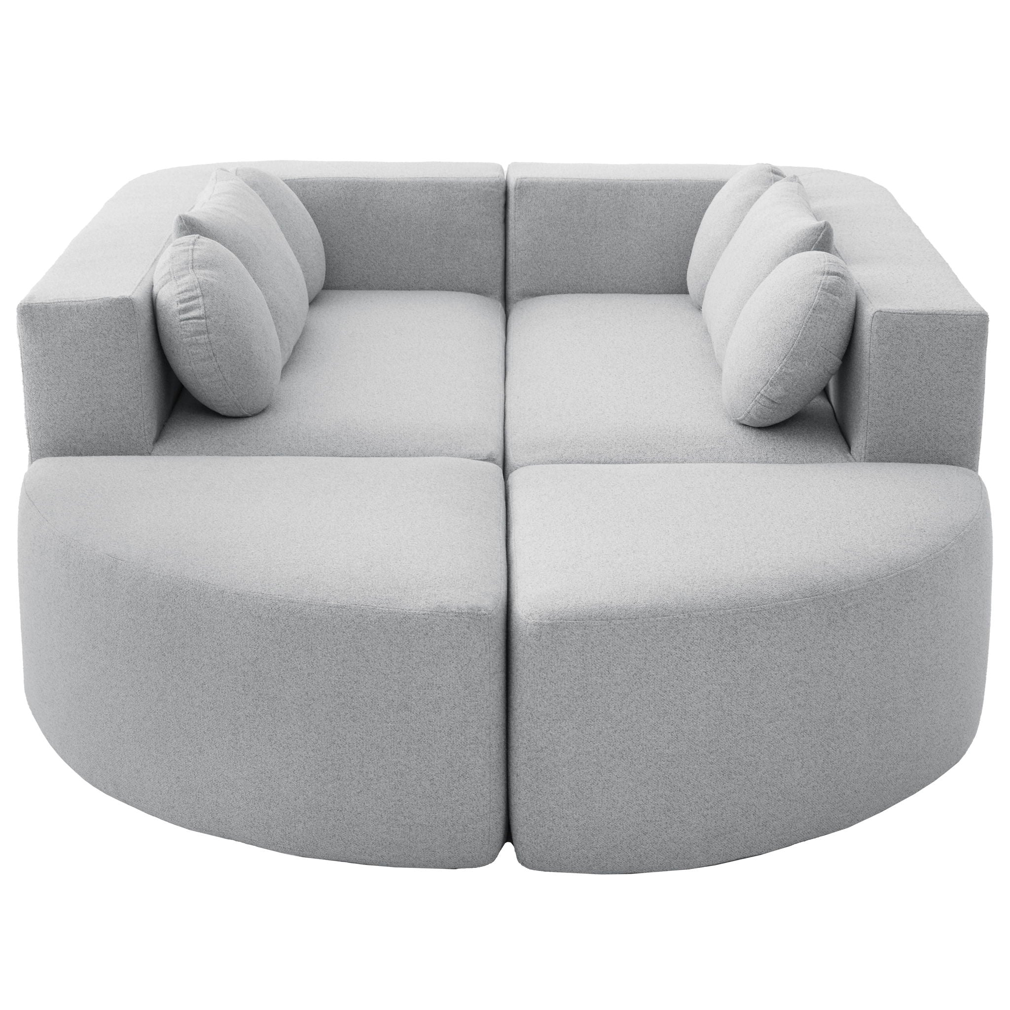 Boneless - Couch Modular Sectional Sofa With Deep Seating And Curved Design