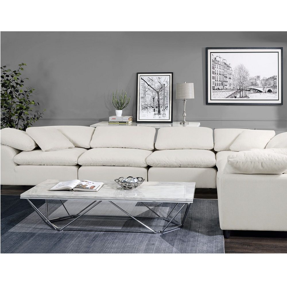 ACME Luz - Coffee Table - White | Meri Furniture