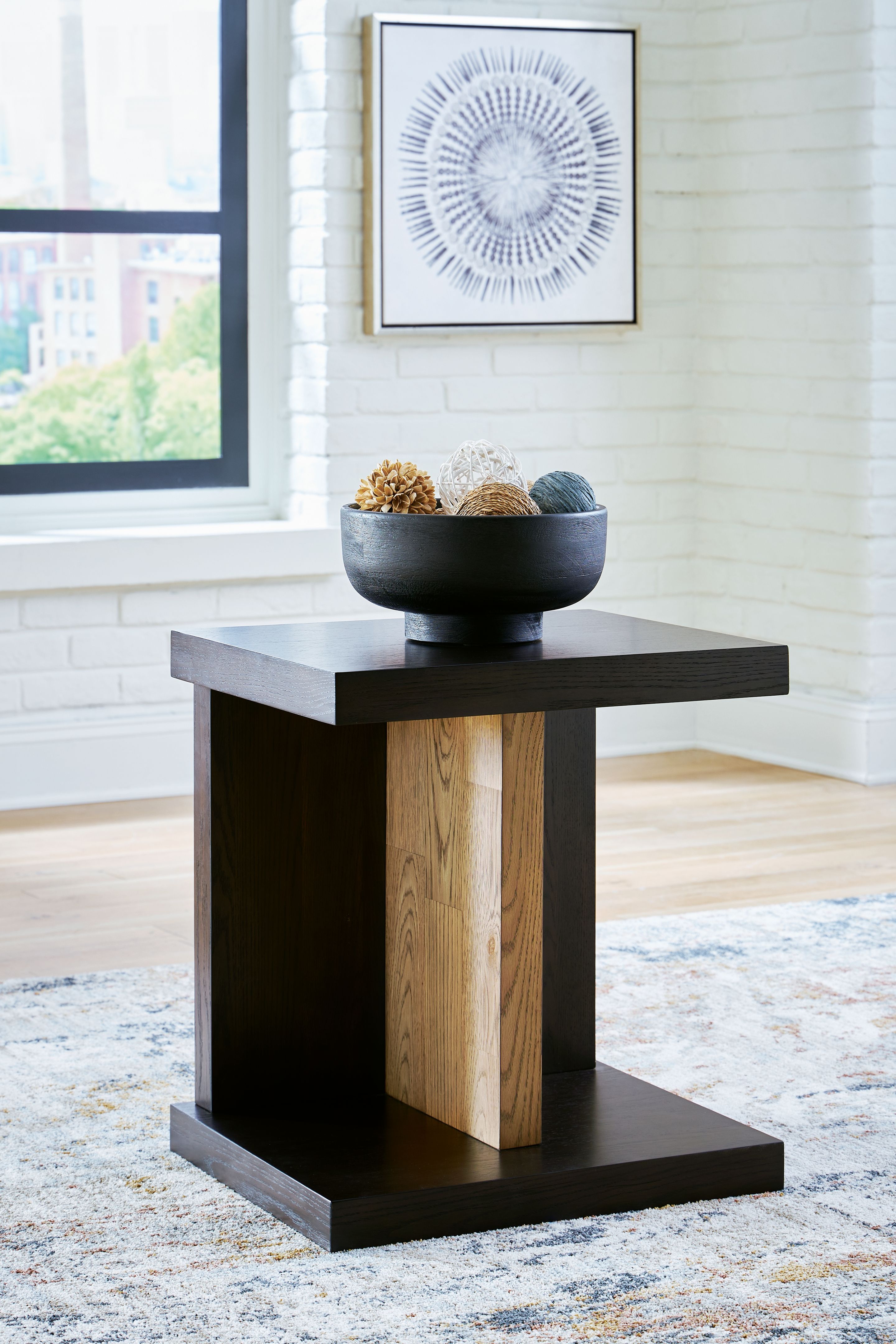Signature Design by Ashley® Kocomore - Brown / Natural - Chair Side End Table | Meri Furniture