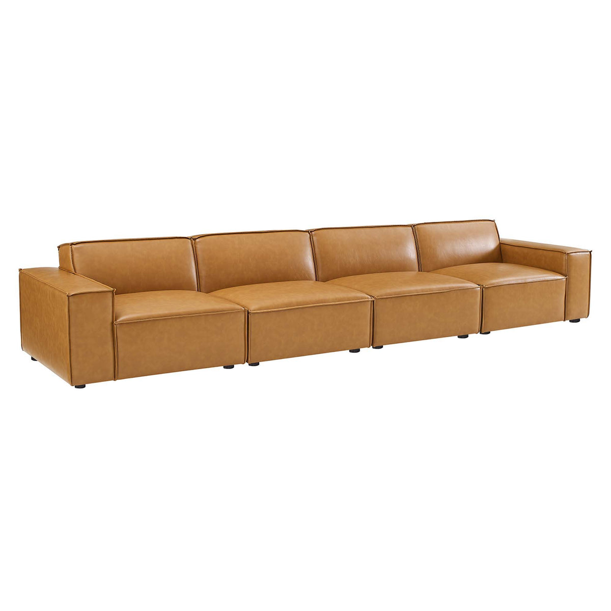 Restore 4-Piece Vegan Leather Sofa by Modway