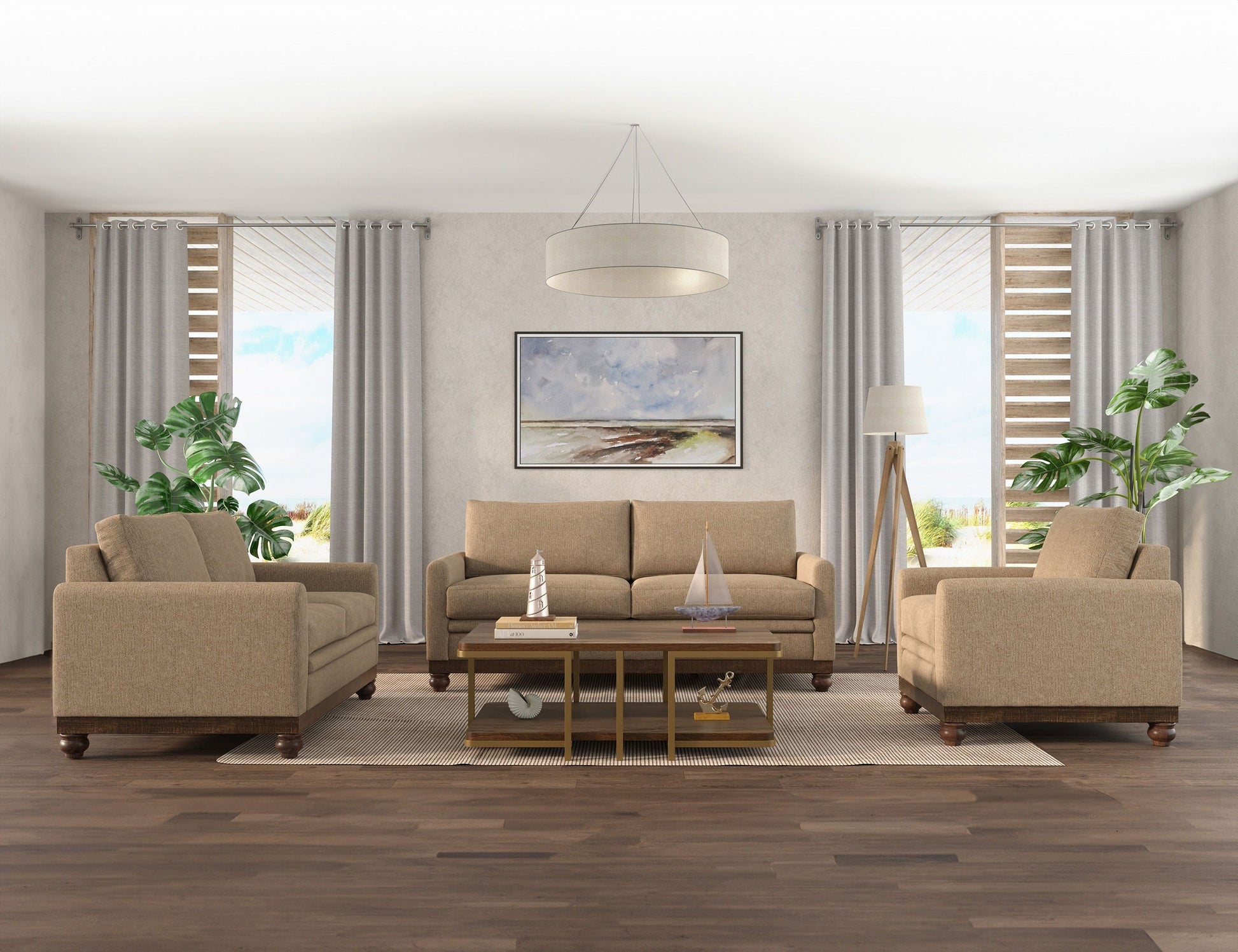 International Furniture Direct Pueblo Gray - Sofa | Meri Furniture