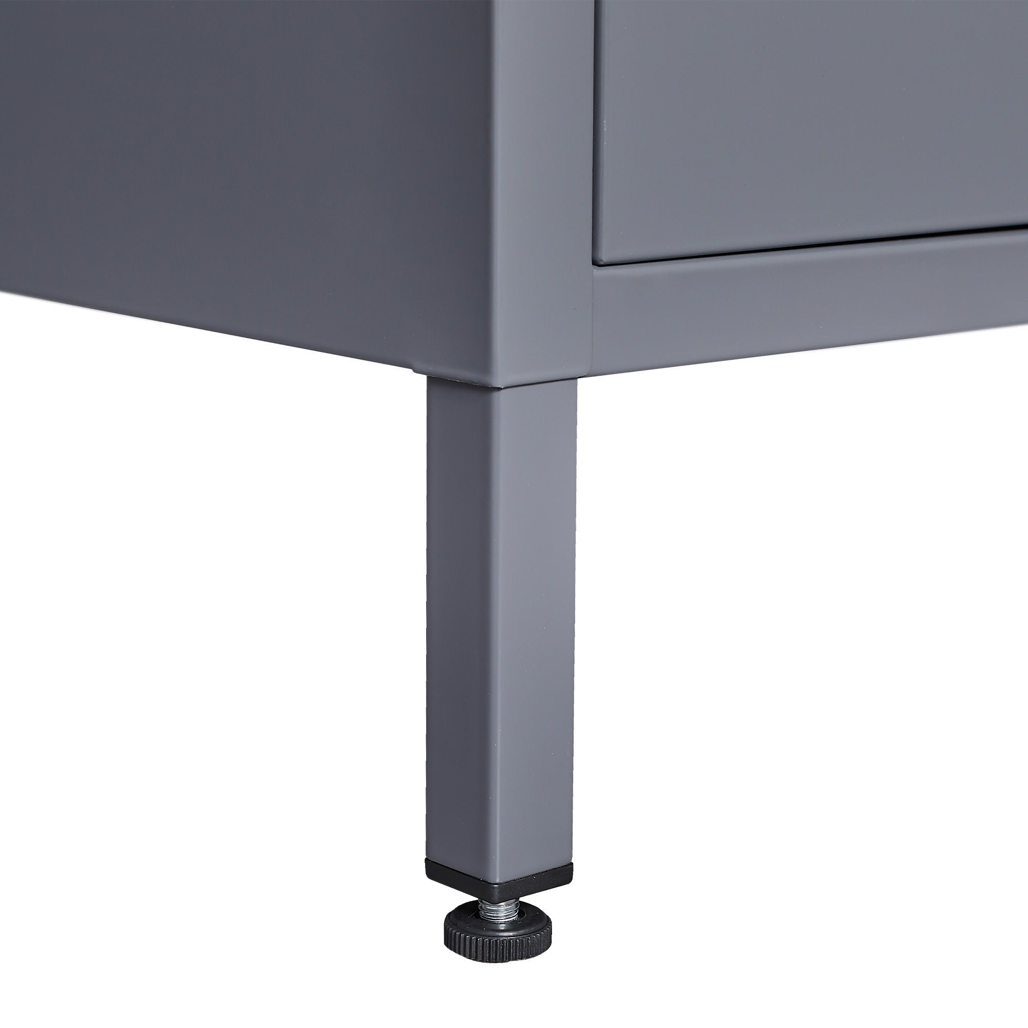 15 Door Lockers With Lock For Storage In Home, Gym, Office, And School - Gray