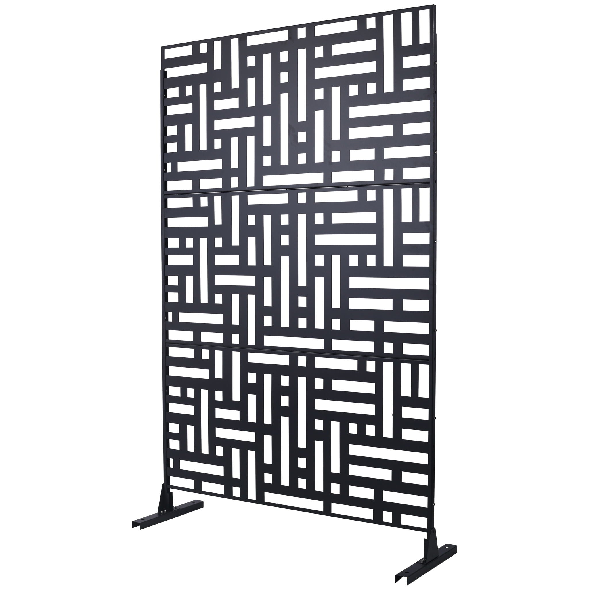 Decorative Freestanding Metal Privacy Screen For Indoor & Outdoor Use