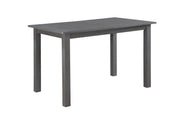 CarlisleÿGray 59.5" Finish Extendable Wood Dining Table
