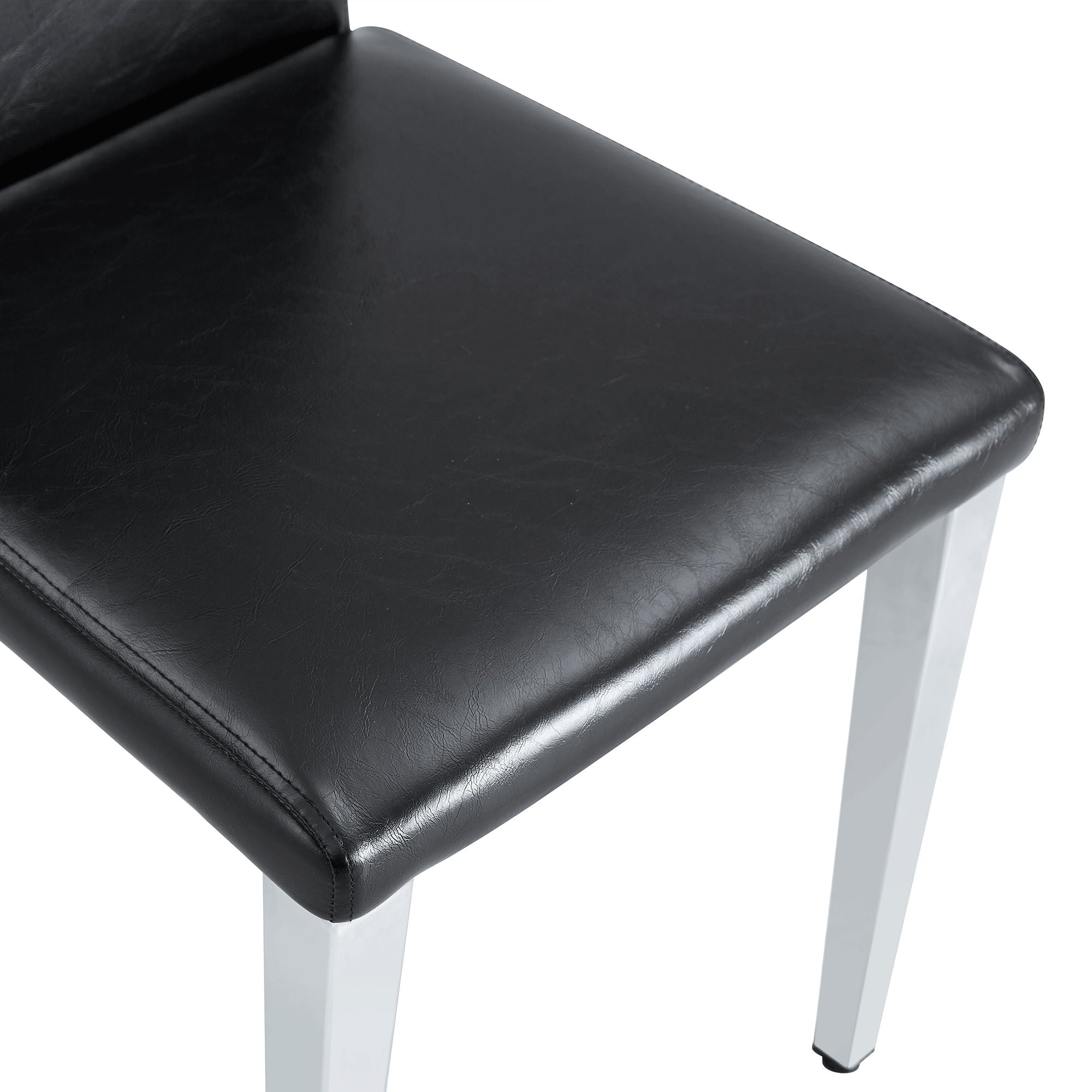 Elegant Upholstered Chairs & Metal Legs