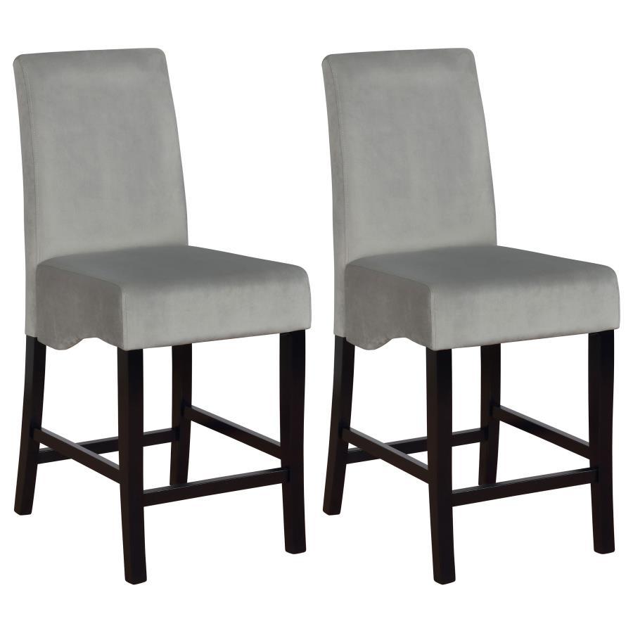 Coaster Fine Furniture Stanton - Upholstered Counter Chairs (Set of 2) - Gray And Black | Meri Furniture