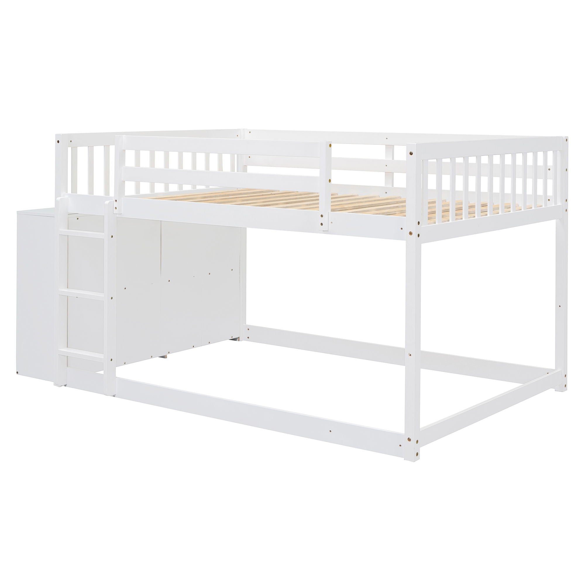 Bunk Bed With 4 Drawers And 3 Shelves
