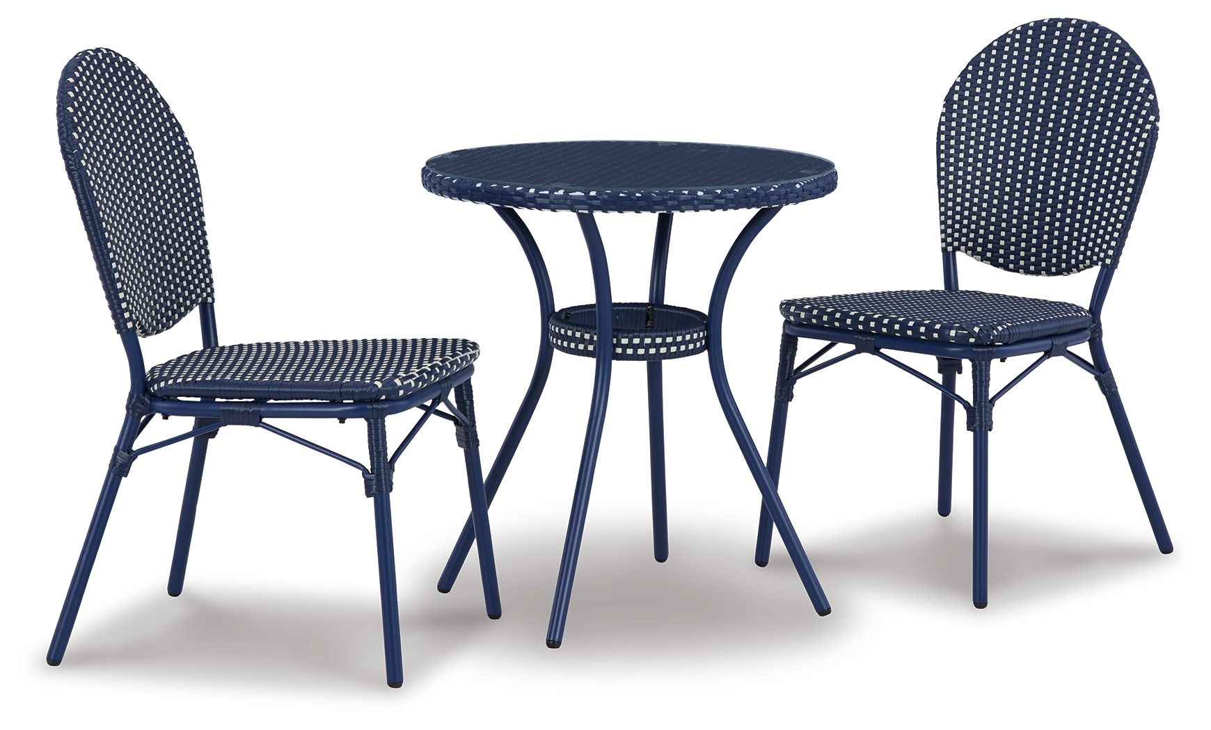 Signature Design by Ashley® Odyssey Blue - Blue - Chairs W/Table Set (Set of 3) | Meri Furniture