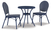 Signature Design by Ashley® Odyssey Blue - Blue - Chairs W/Table Set (Set of 3) | Meri Furniture