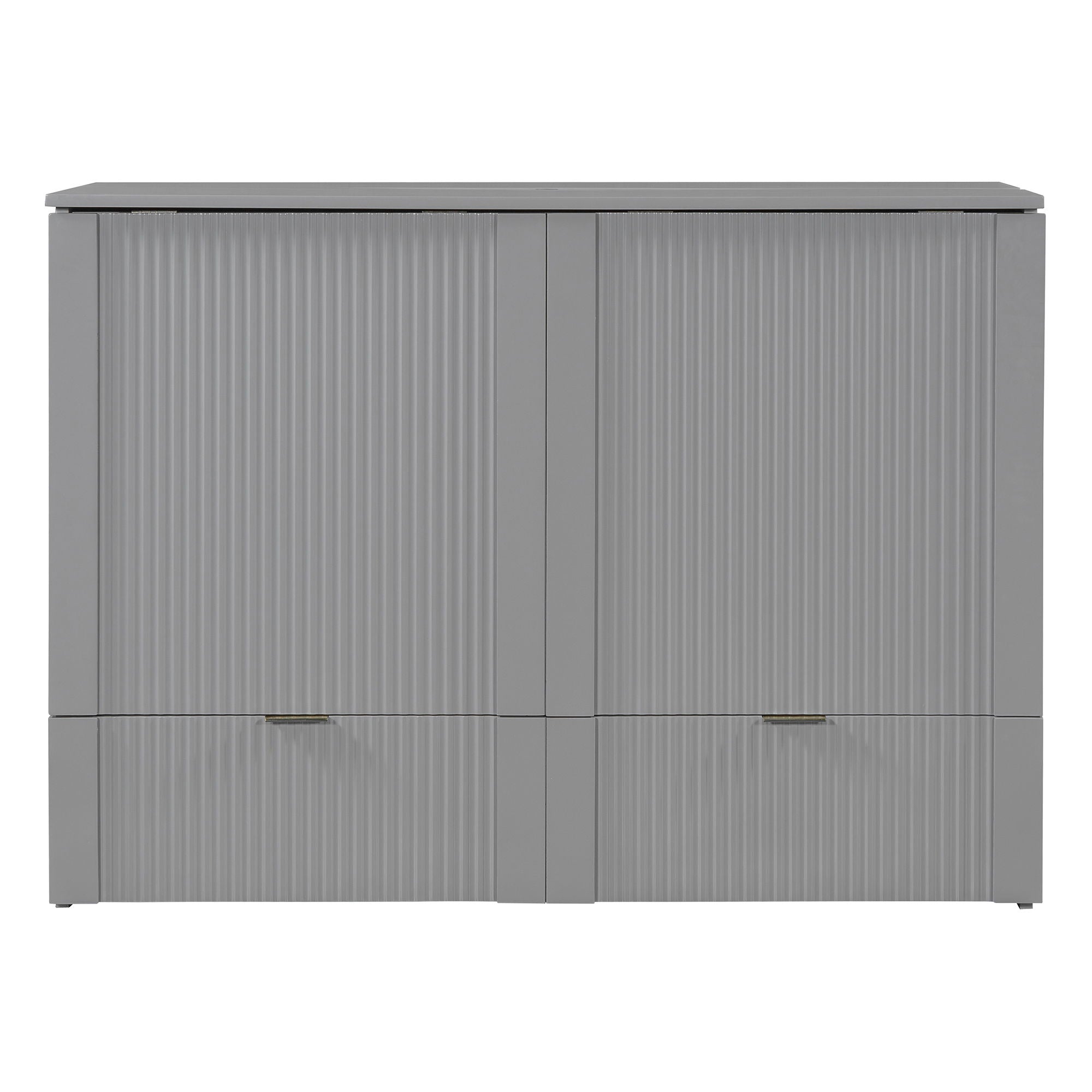 Murphy Bed With Drawer And A Set Of Sockets & USB Ports, Pulley Structure Design