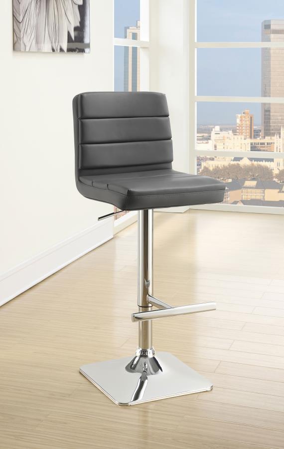 Coaster Fine Furniture Bianca - Square Upholstered Adjustable Bar Stools (Set of 2) | Meri Furniture