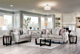 Furniture of America Kacey - Loveseat - Light Gray /Powder Blue / Pale Plum | Meri Furniture